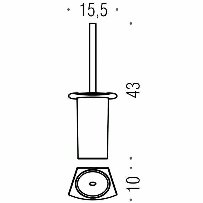 B2807 Ёршик настенный COLOMBO LAND Colombo Design - Вид №1