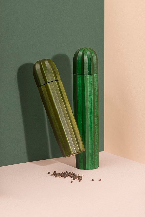 Мельницы деревянные для соли и перца коричневые Cacti DOIY ДИЗАЙНЕРСКИЕ 00-3869970 Коричневый  - Вид №3