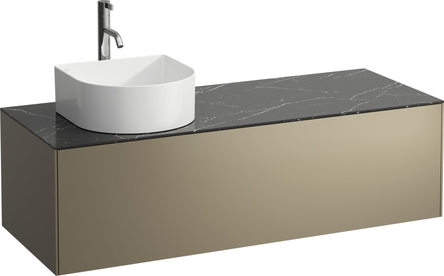 H4054260341421 Шкафчик, 1 ящик, совместим с раковиной-чашей 812340, 812341,812342, 812343, с отверстием слева, с отверстием под смеситель LAUFEN PRO - Вид №2