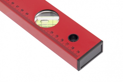 Уровень алюминиевый 3 глазка 800мм красный линейка Matrix 12630 - Вид №3