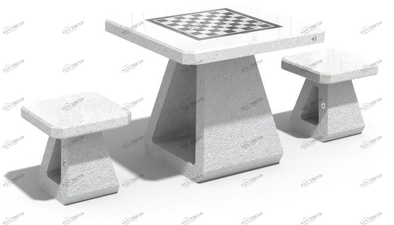 ENCHO ENCHEV - ETE Бетонный шахматный стол  190 