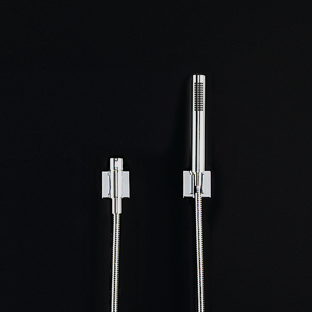 Ручной душевой набор с отдельными розетками и регулировкой громкости - Brushed Platinum DornBracht CL.1 27809985-06 - Вид №1