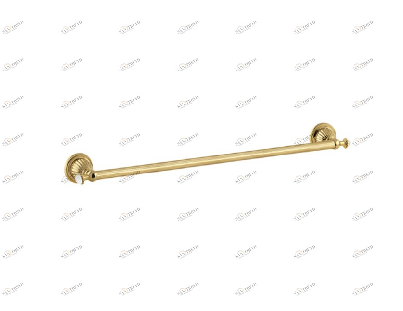 033272.000.62 Вешалка для полотенец 600мм с кристаллами сваровски Сатин никель Mestre Artica