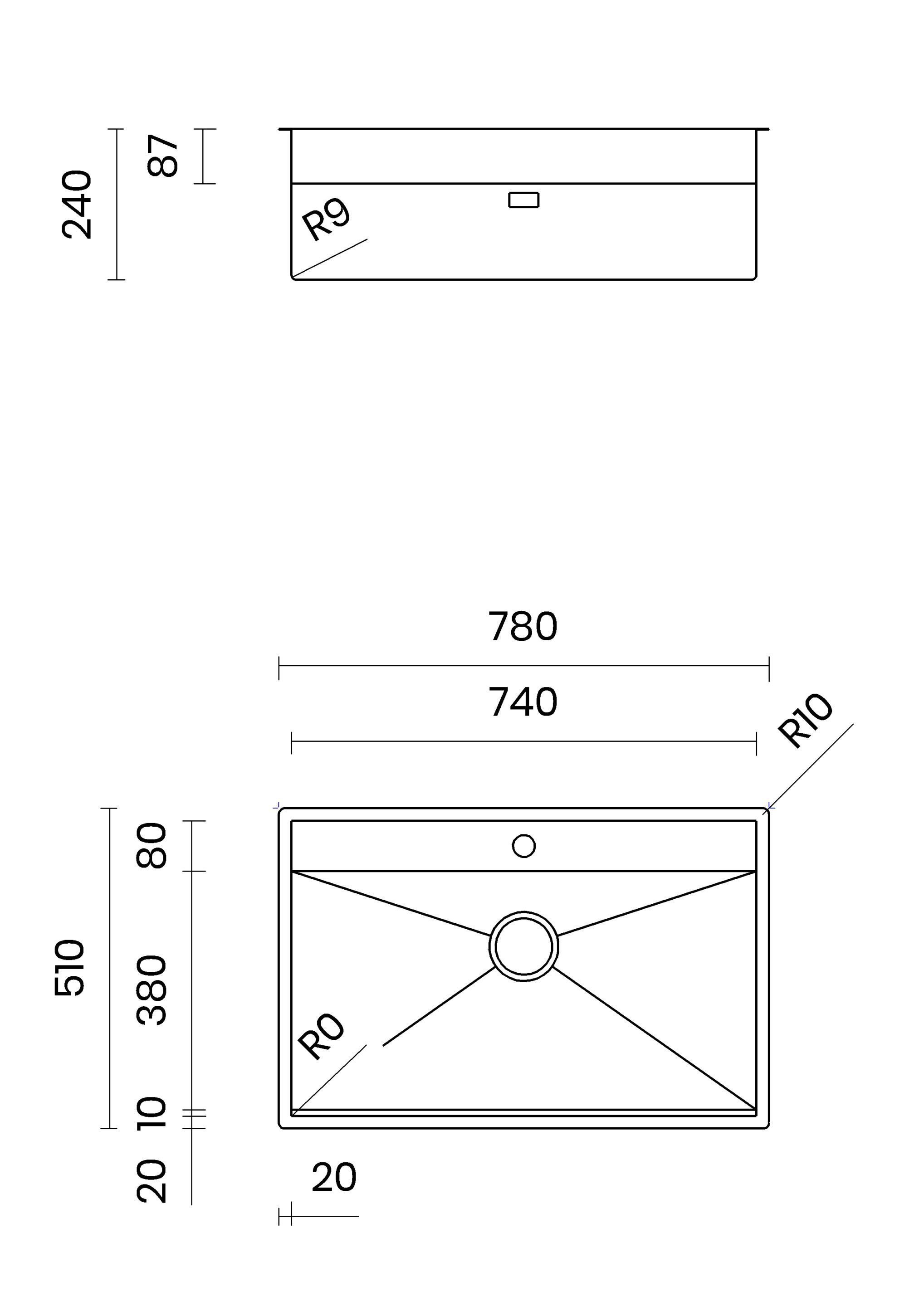 Раковина из нержавеющей стали TASCA PHANTOM BACK ARCH-00122684 - Вид №17