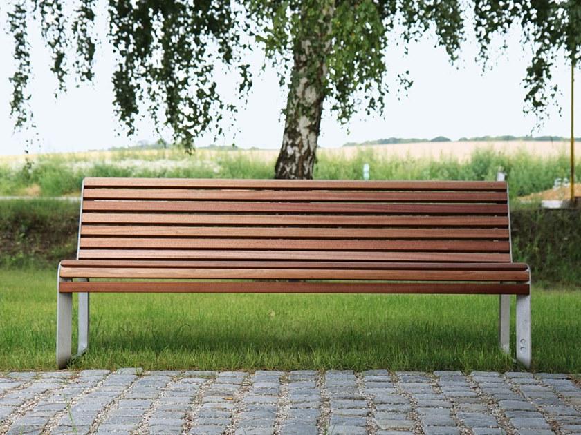 mmcité1 Скамейка из алюминия и дерева Portiqoa sun-id-1455212 - Вид №4