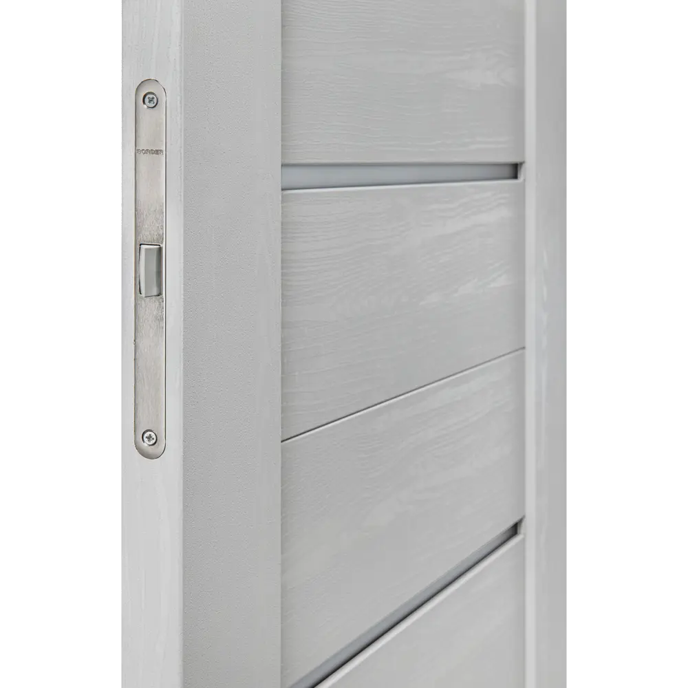 Дверь межкомнатная со стеклом Аккорд 90x200 см Hardflex цвет белый с замком и петлями 89407900 STLM-2169669 PORTIKA  - Вид №3