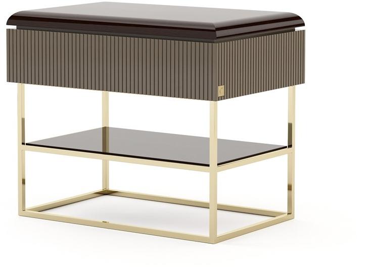 Stylish Club Прямоугольная прикроватная тумбочка из лакированной древесины Her Scf.he16 - Вид №2