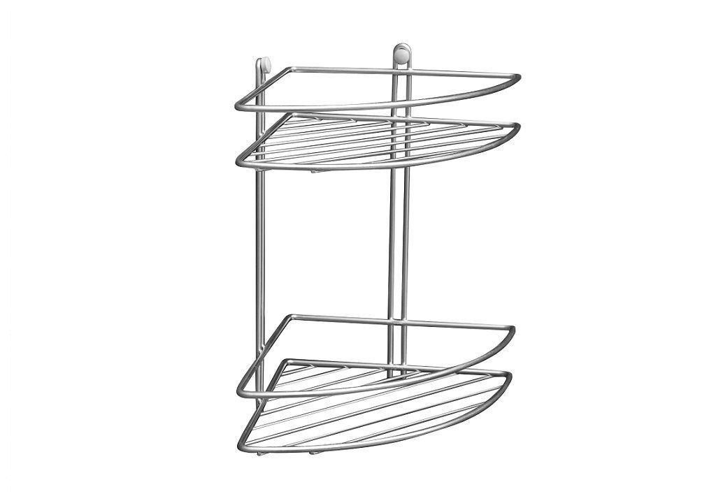 Полочка Aquanet 3259 (20 см, двойная, угловая) П3259 - Вид №1