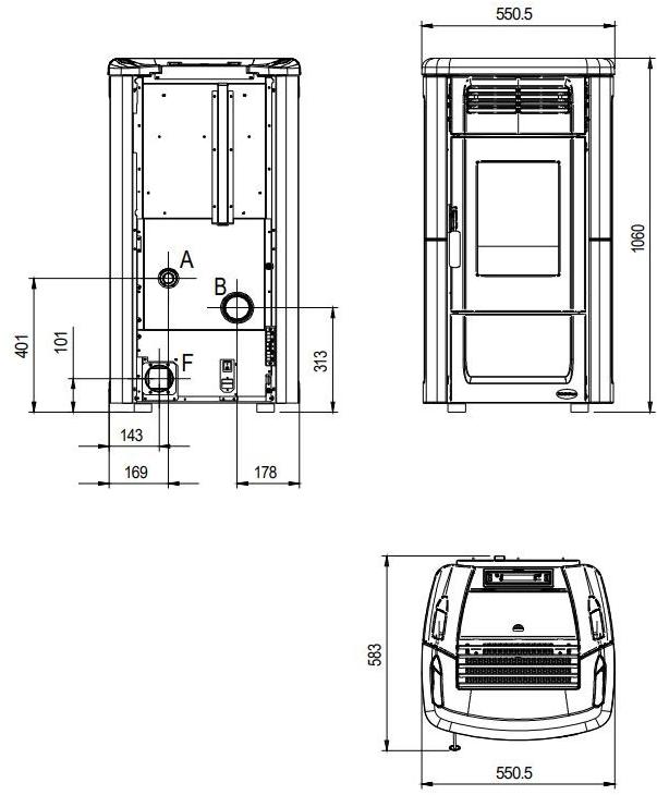 LA NORDICA EXTRAFLAME Канальный пеллетный камин sun-id-1355809 - Вид №2