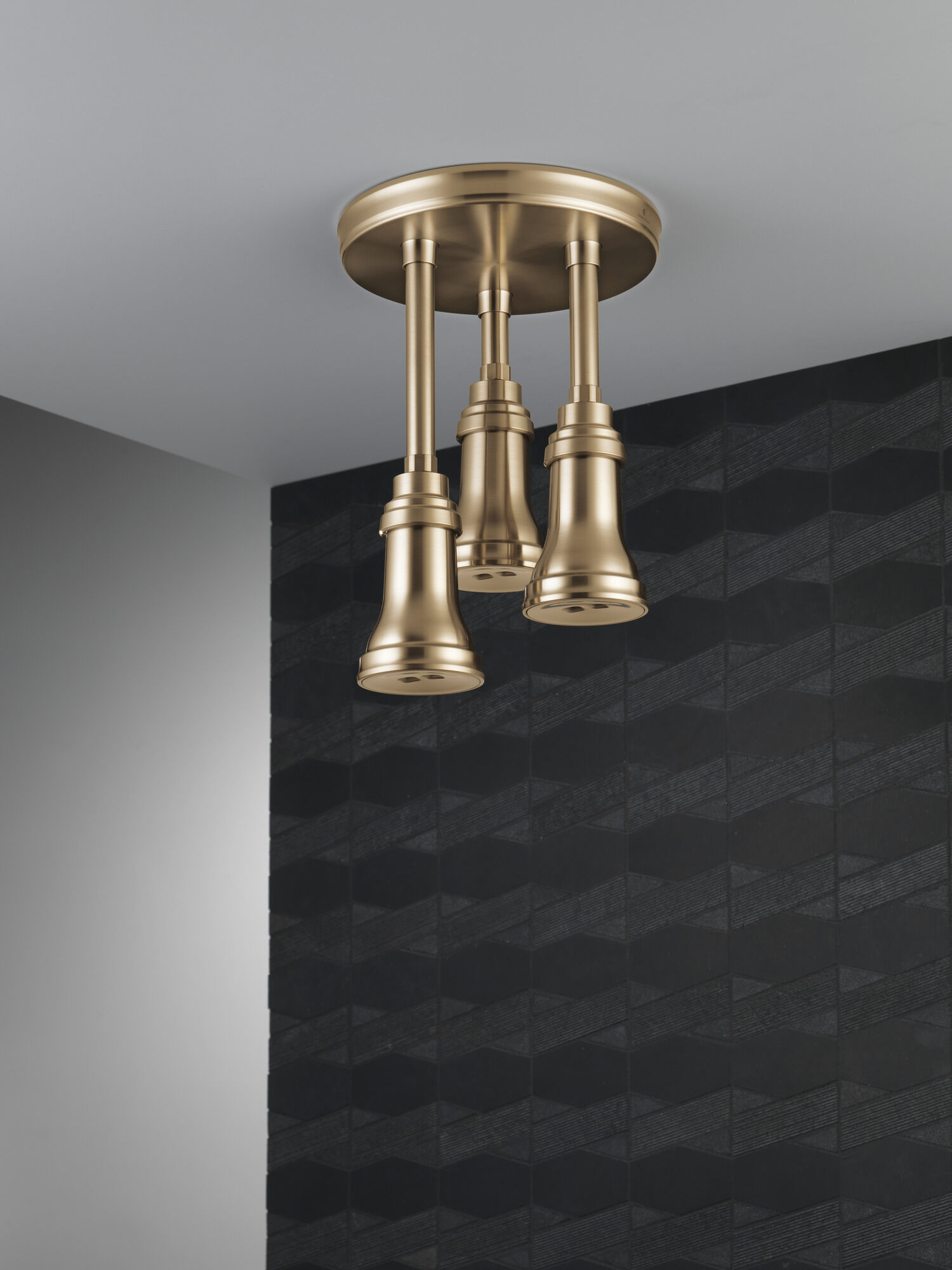 57190-CZ H2Okinetic® Подвесная душевая лейка Raincan Delta Faucet Universal Showering Шампанское бронза  - Вид №4