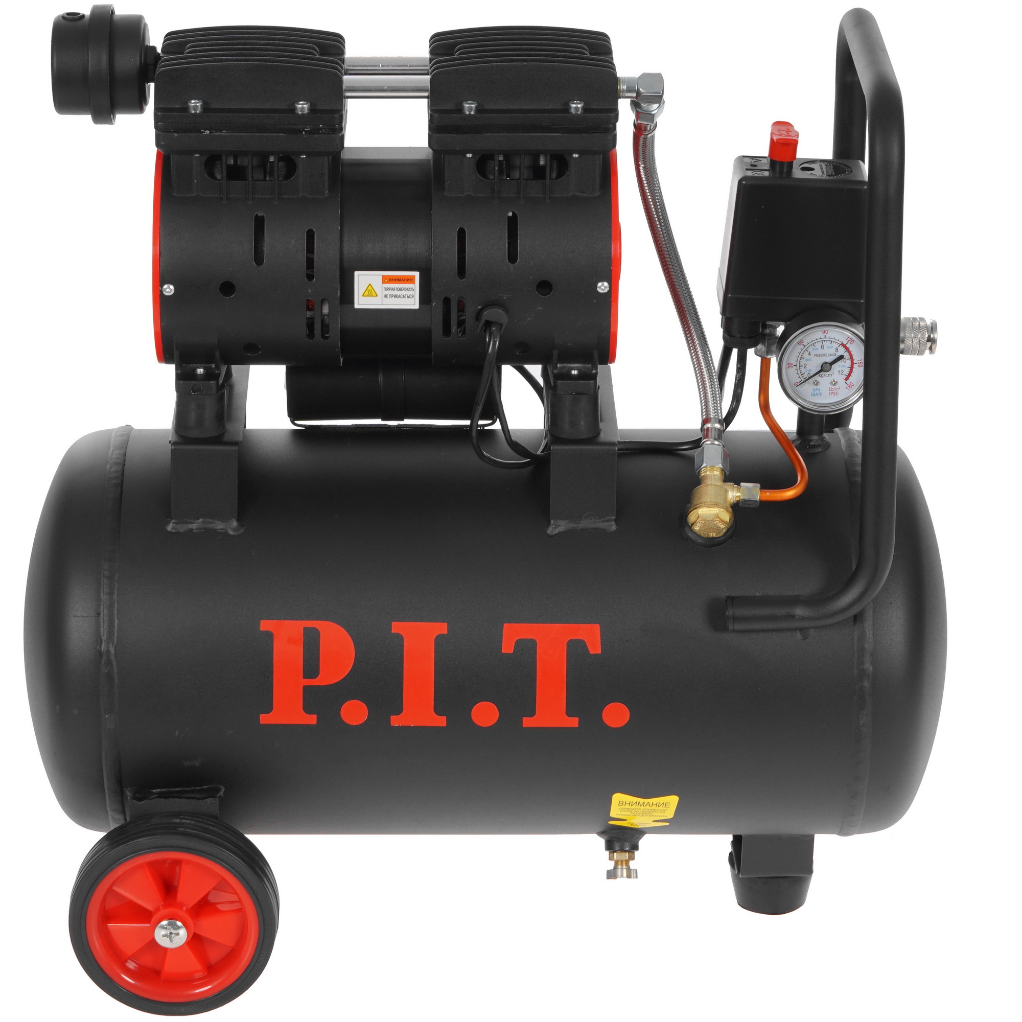 Компрессор поршневой безмасляный P.I.T. PAC24-C1 5339625 PIT STDN-0041845 - Вид №2