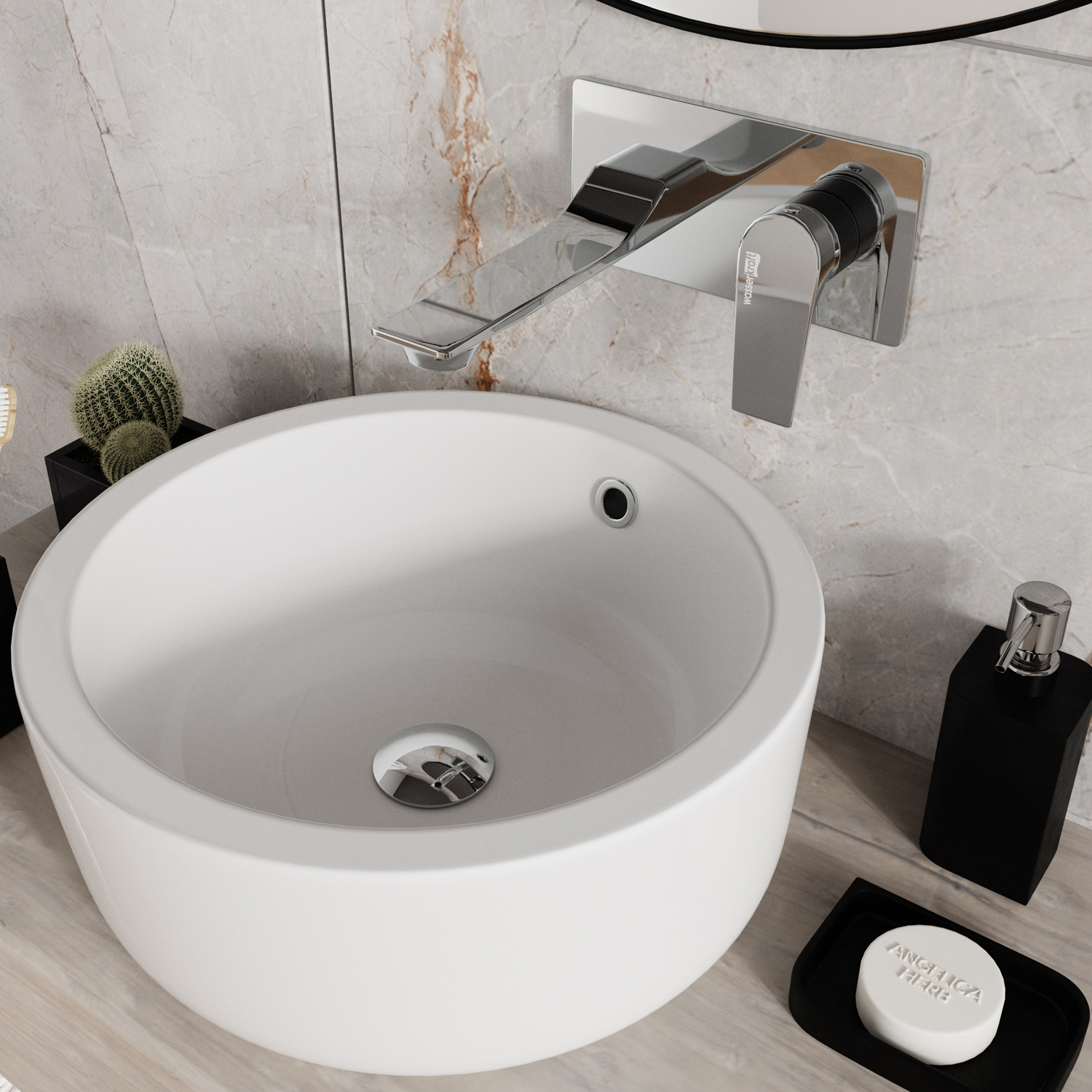 3230 Lopau Встраиваемый смеситель для раковины WasserKRAFT Lopau 3200 