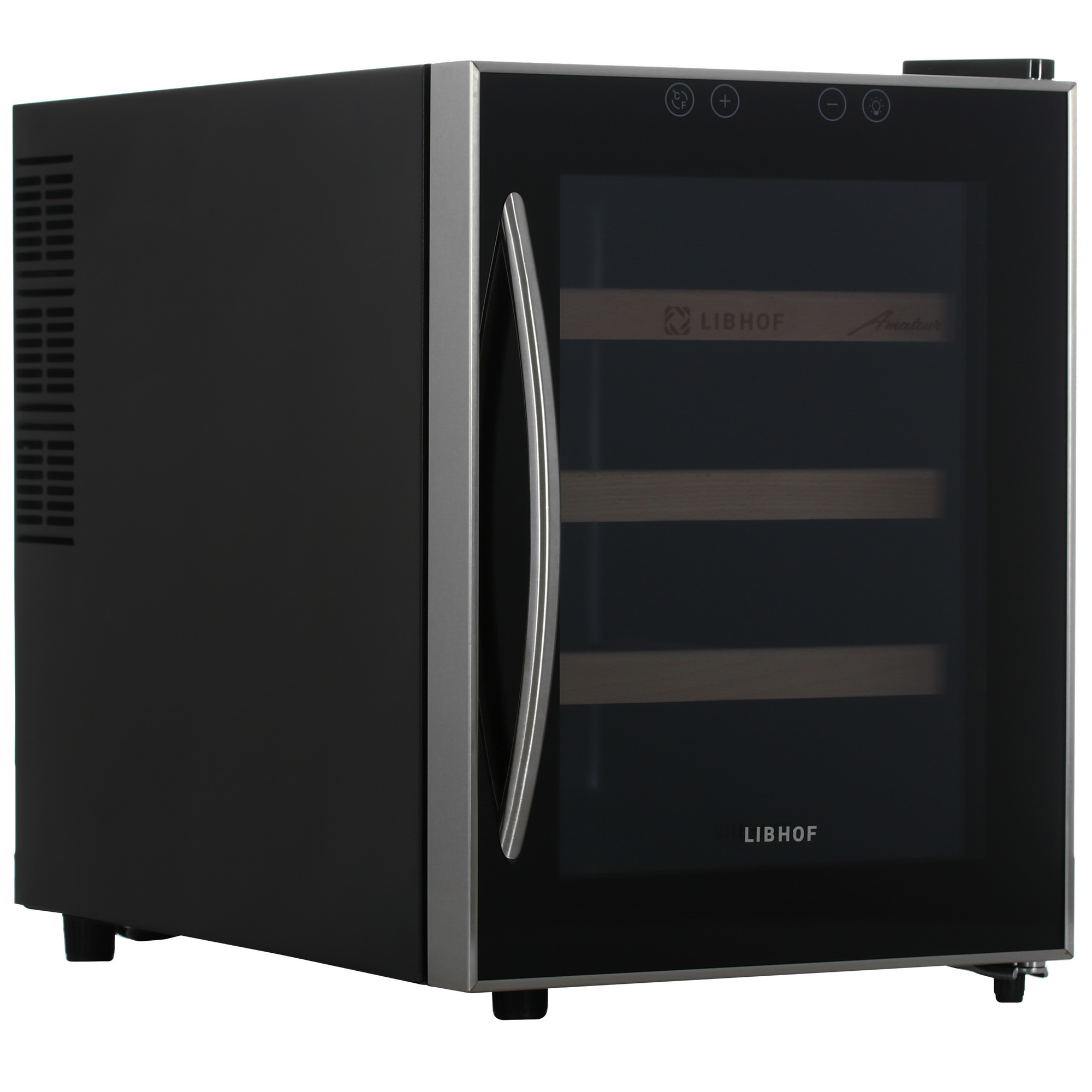 9965395 Винный шкаф Libhof AM-12 серебристый, черный STDN-0083367