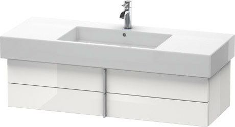 VE621501818 Тумбочка подвесная Vero #VE6215 1200 x 446 мм Белый матовый, декор Duravit - Вид №2
