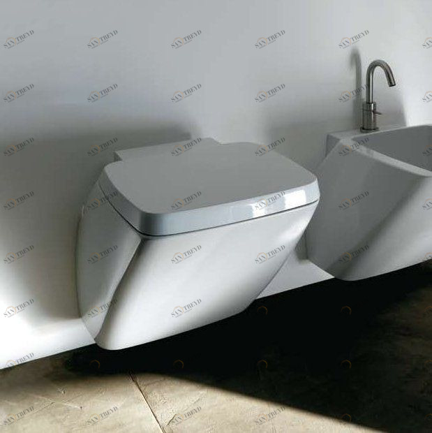 8081 Подвесной унитаз настенный Белый  ATMOSFERE Италия Santreyd