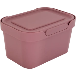 Ящик LUXE с крышкой 19x13x11 см 1.9 л пластик цвет розовый