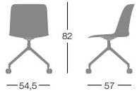 Segis Вращающееся кресло из полипропилена на колесиках To-be sun-id-1458662 - Вид №2
