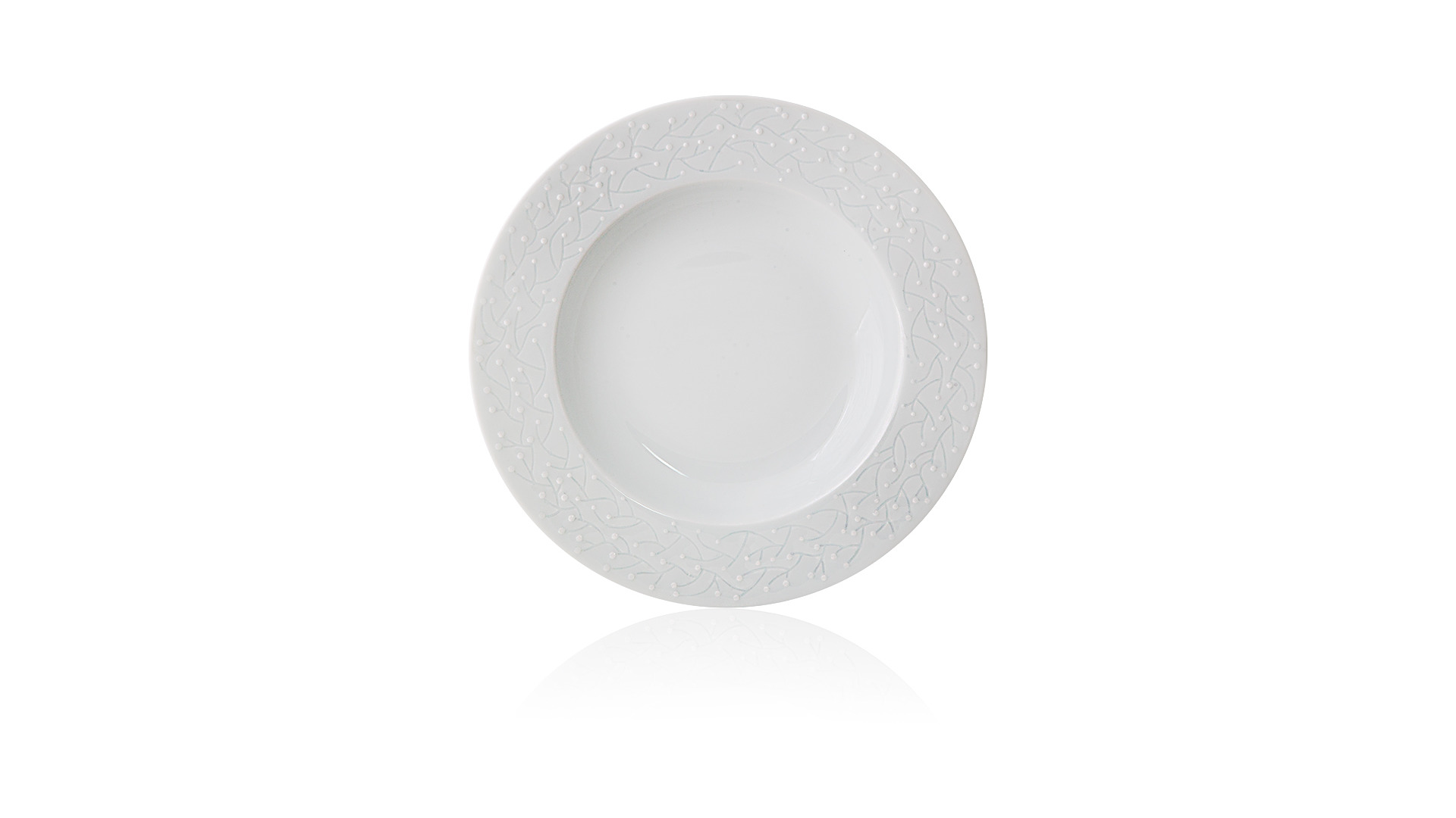 10645386 Haviland Набор тарелок суповых 24см "Белый прованс", 6 шт Фарфор  - Вид №1