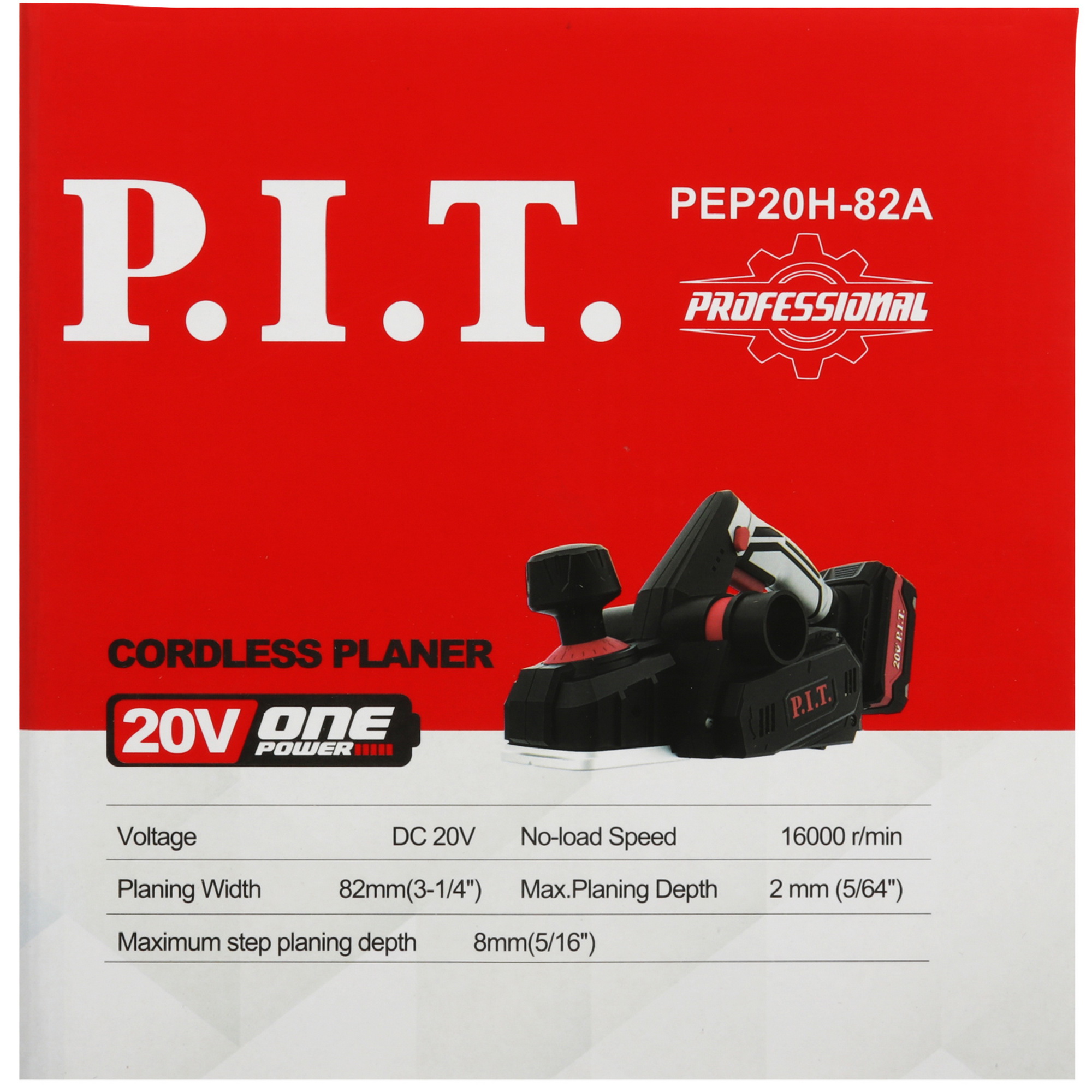 Электрорубанок P.I.T. PEP20H-82A   , Без ЗУ 9110869 PIT STDN-0082209 - Вид №9