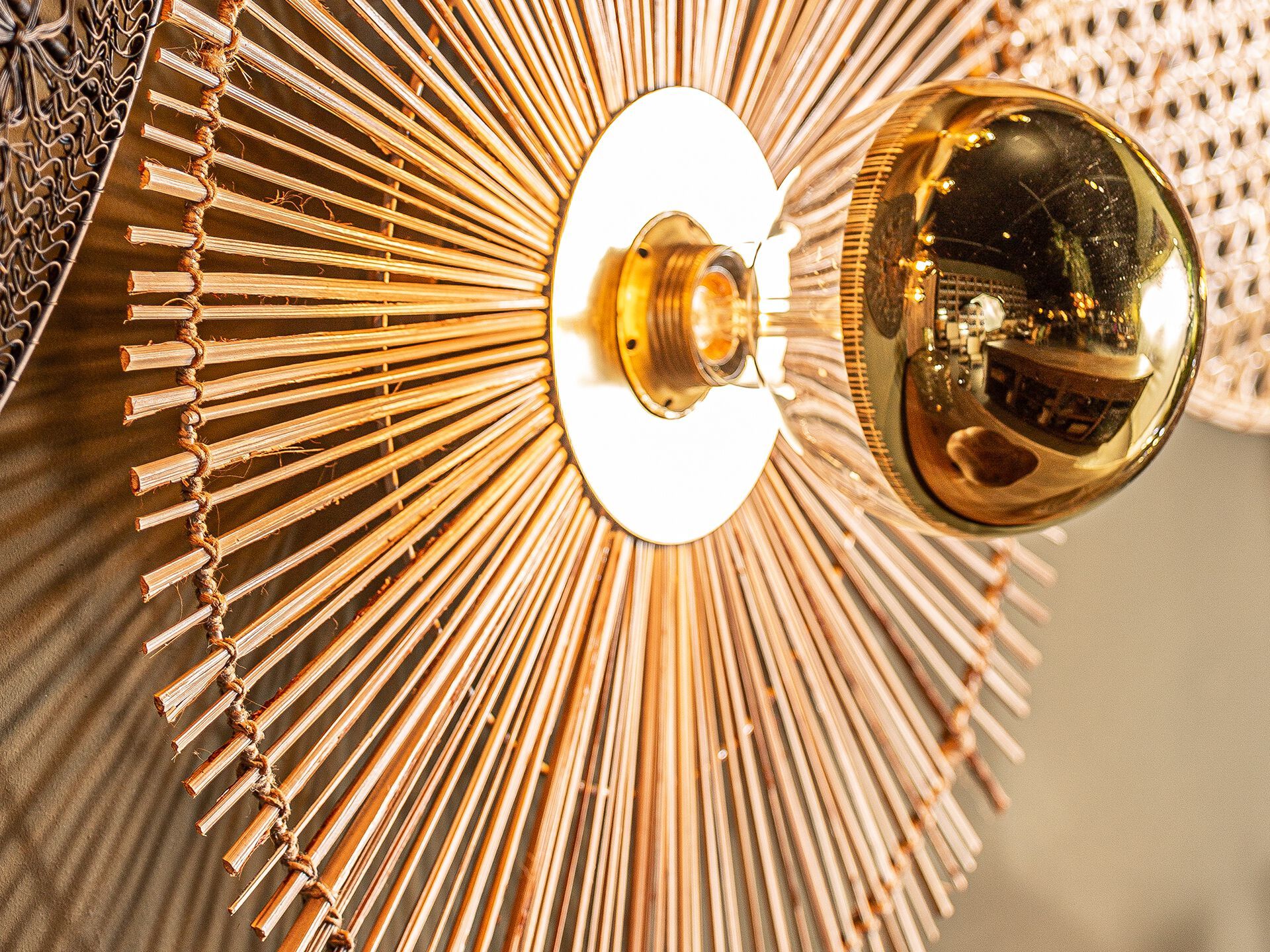 Настенный светильник из ротанга Vical Home WALL LAMP 28866 ARCH-00125027 - Вид №7