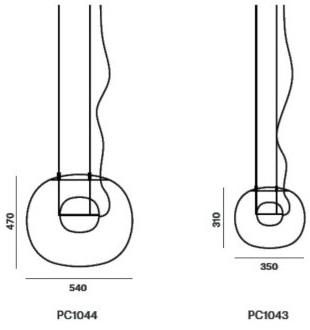 BROKIS Подвесной светильник из дутого стекла Big one Pc1044-43 - Вид №13