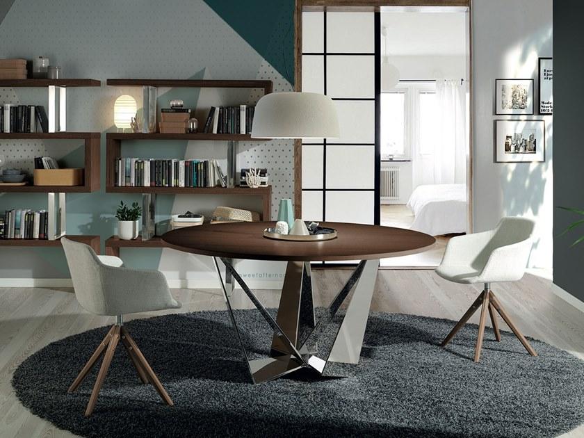 Angel Cerdá Вращающийся стул на козелке из ткани с подлокотниками New chair 4059 dc-s084a Angel Cerda - Вид №5