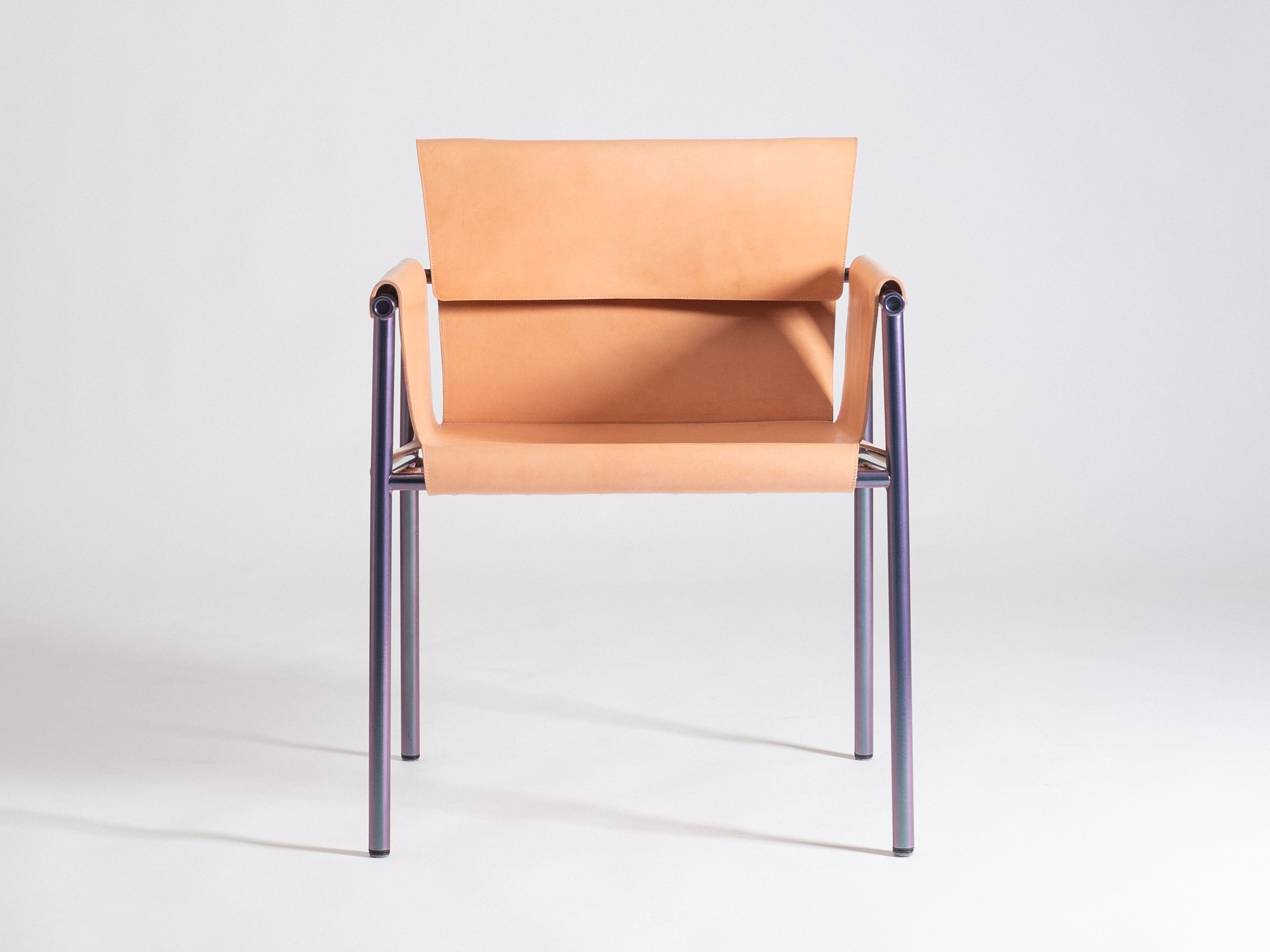 Кожаный стул с подлокотниками Patrick Jouin Edition OLO ARCH-00101695 - Вид №2