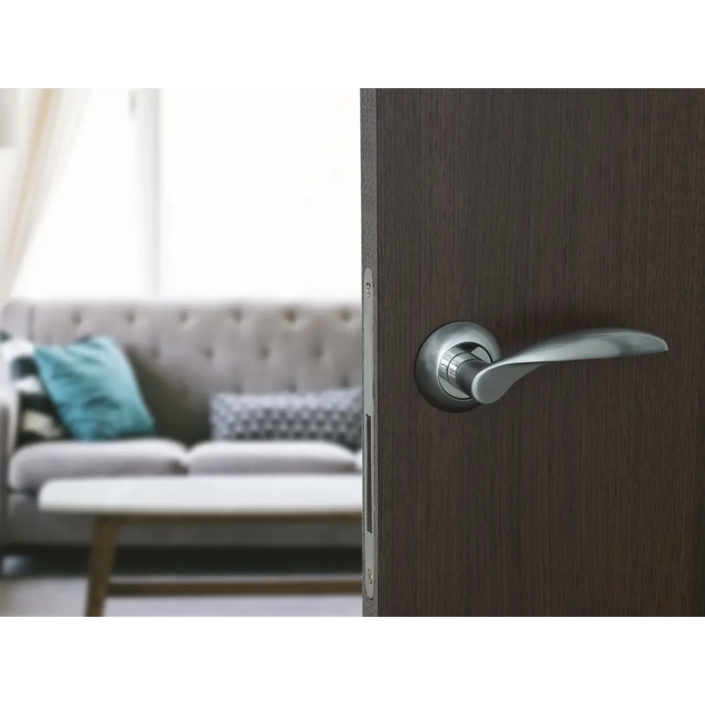 Дверная ручка Paladium Marta SC, без запирания, цвет серебро PALLADIUM STLM-2154483 - Вид №2