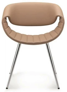 ZÜCO Мягкое кресло с кожаными ножками и алюминиевыми ножками Little perillo Pt 642