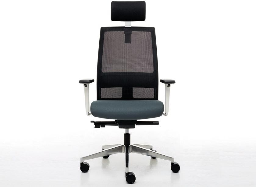 Linea Fabbrica 5-спицевое кресло руководителя с подголовником Omnia white sun-id-1459263 - Вид №1