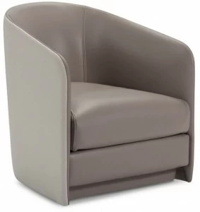 Duvivier Canapés Кресло со съемным кожаным чехлом с подлокотниками  Hortxf11