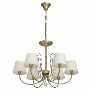 Подвесная люстра MW-Light Моника 372013606 MW-LIGHT ДИЗАЙНЕРСКИЕ, МОНИКА ЗОЛОТО 187060 Белый