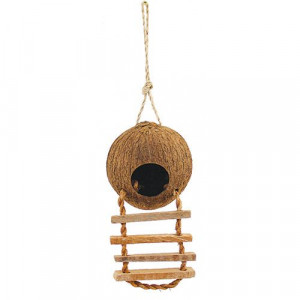 ПР0036178 Домик для птиц из кокоса с лестницей, 450мм TRIOL