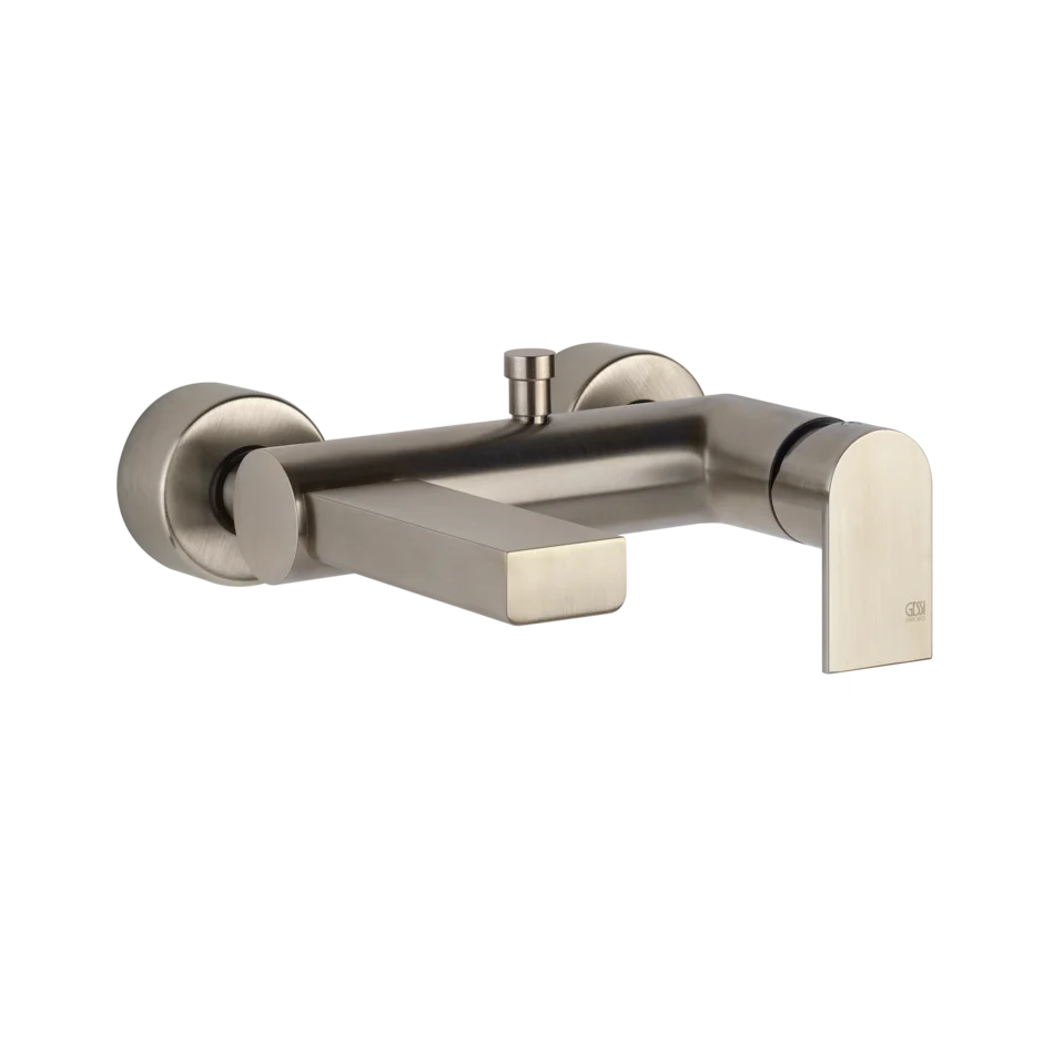 Смеситель для ванны 38613 149 Gessi Via manzoni МАТОВЫЙ НИКЕЛЬ FINOX 38613149