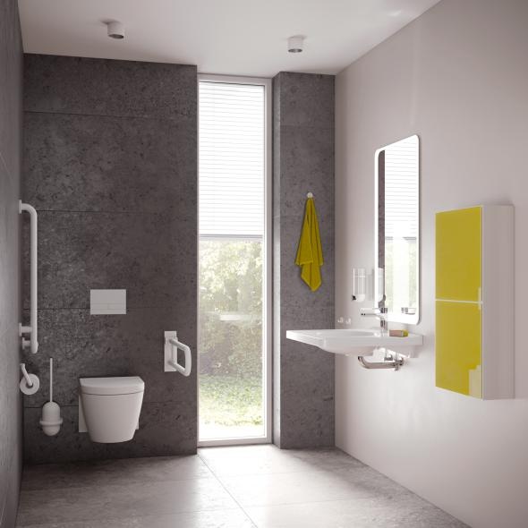 AQ1B12M10240 Однорычажный смеситель для раковины HEWI Edition matt | Polyamid  - Вид №2