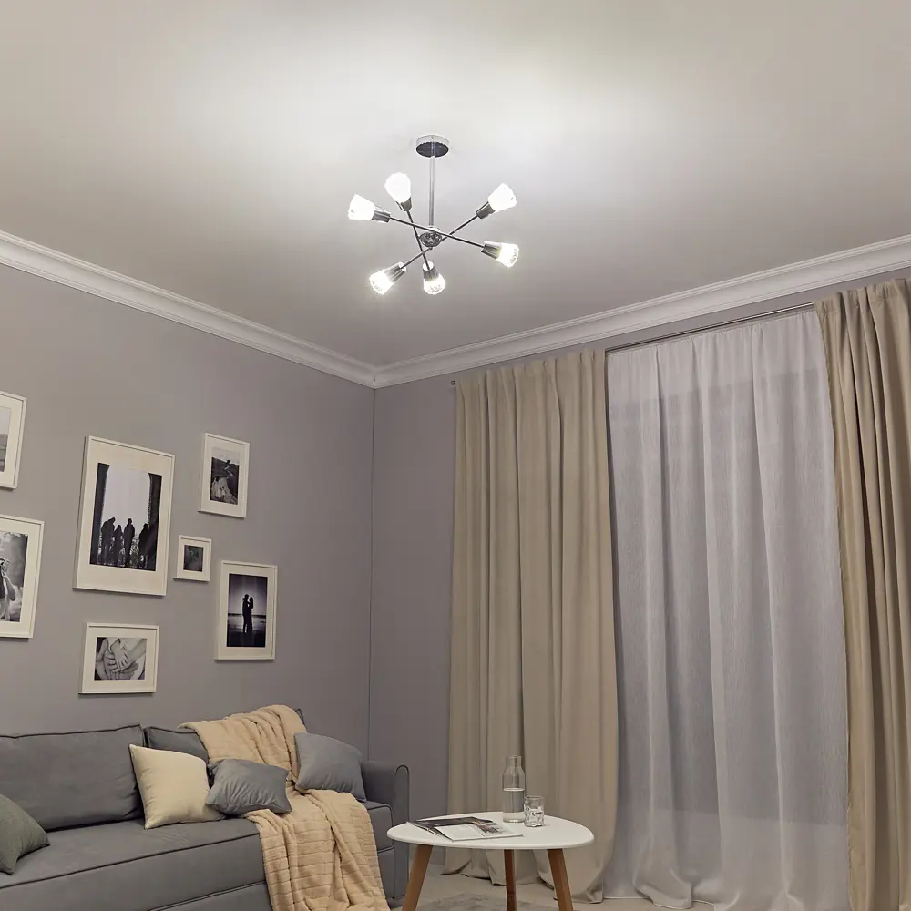 Люстра подвесная 541/6 6 ламп цвет хром Escada STLM-2046328 - Вид №13