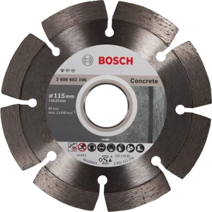Диск алмазный по бетону Bosch Standard for Concret 2608602196 сегментный 115x22.2x1.6 мм