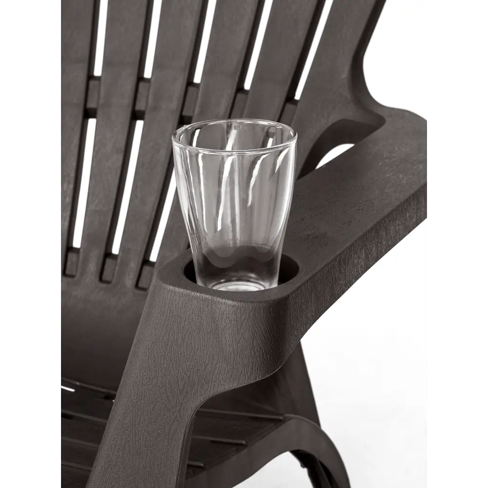 Кресло Мiаmi 73.5x74.5x88.8 см полипропилен темный шоколад ЭЛЛАСТИК-ПЛАСТ STLM-2107269 - Вид №4