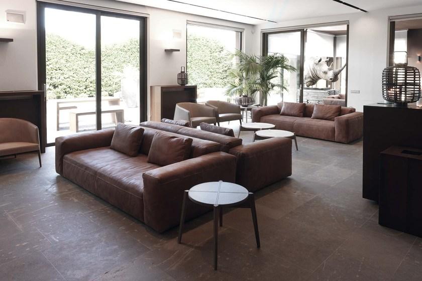 Frigerio Salotti 3-х местный кожаный диван в современном стиле Cooper sun-id-1432038 - Вид №2