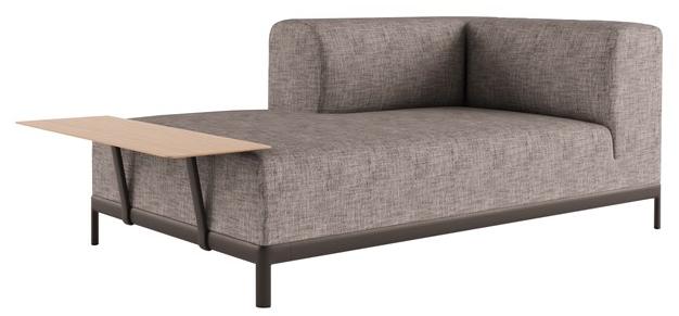 Alias Мягкая кушетка из ткани Aluzen soft P39 / p53 - Вид №1