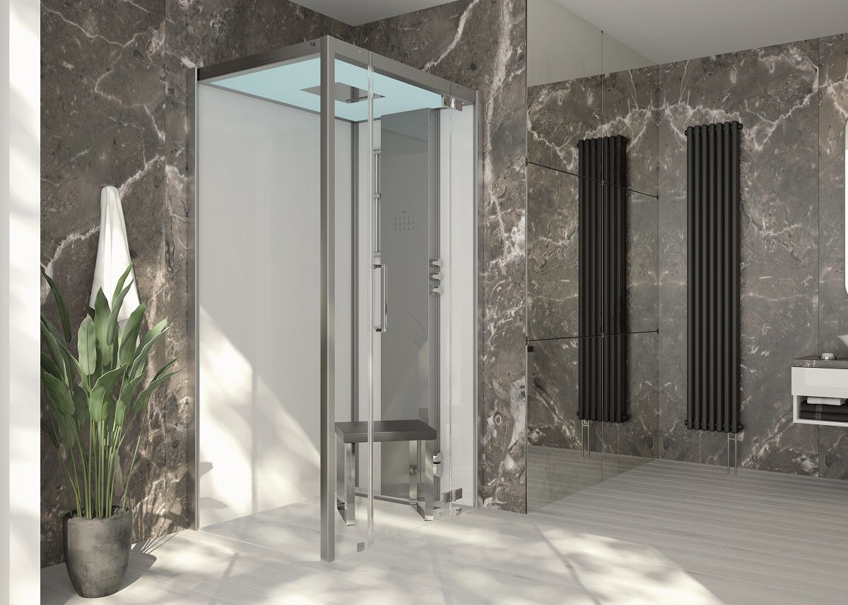 Угловая прямоугольная душевая кабина с турецкой баней HOESCH SensePerience ARCH-00056834 - Вид №3