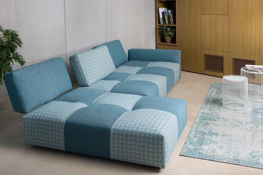 Gobbo Salotti Модульный диван со съемным чехлом из ткани с шезлонгом sun-id-1441829 - Вид №4