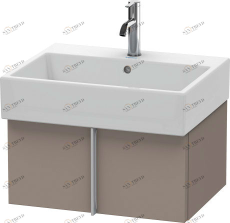 VA612504343 Vero Air Тумбочка подвесная Базальт матовый, декор Duravit