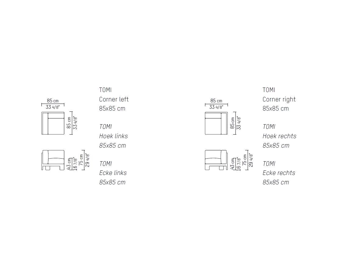 Модульный съемный бархатный диван Piet Boon Томи ARCH-00068500 - Вид №8
