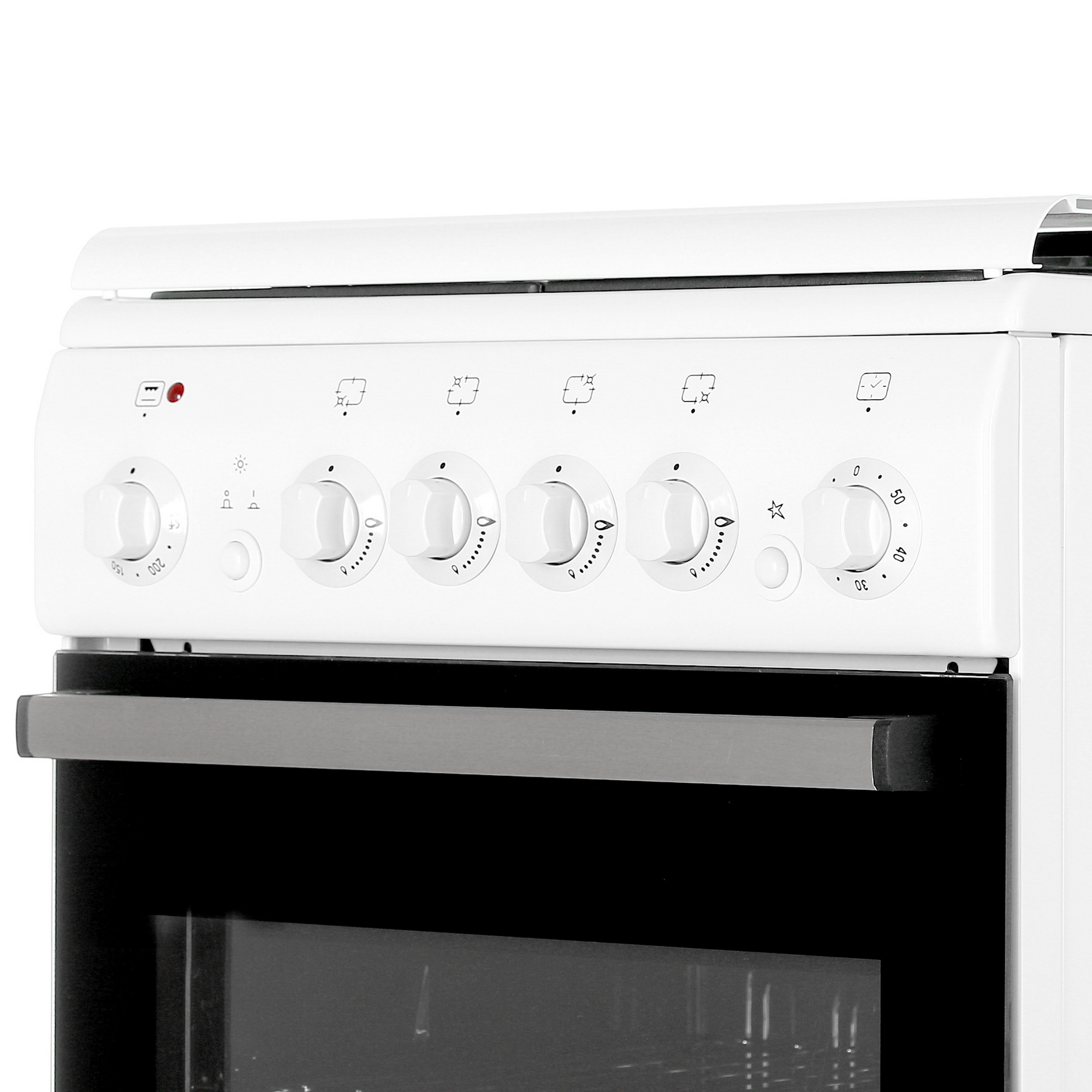 4813180 Комбинированная плита De Luxe 5040.42гэ (кр) ЧР-030 белый STDN-0105515 - Вид №3