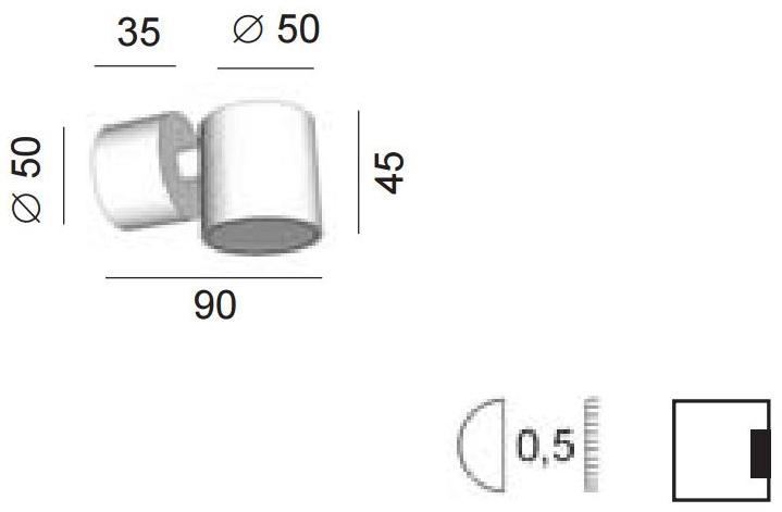 BEL-LIGHTING Круглый настенный светодиодный прожектор  1105  - Вид №5