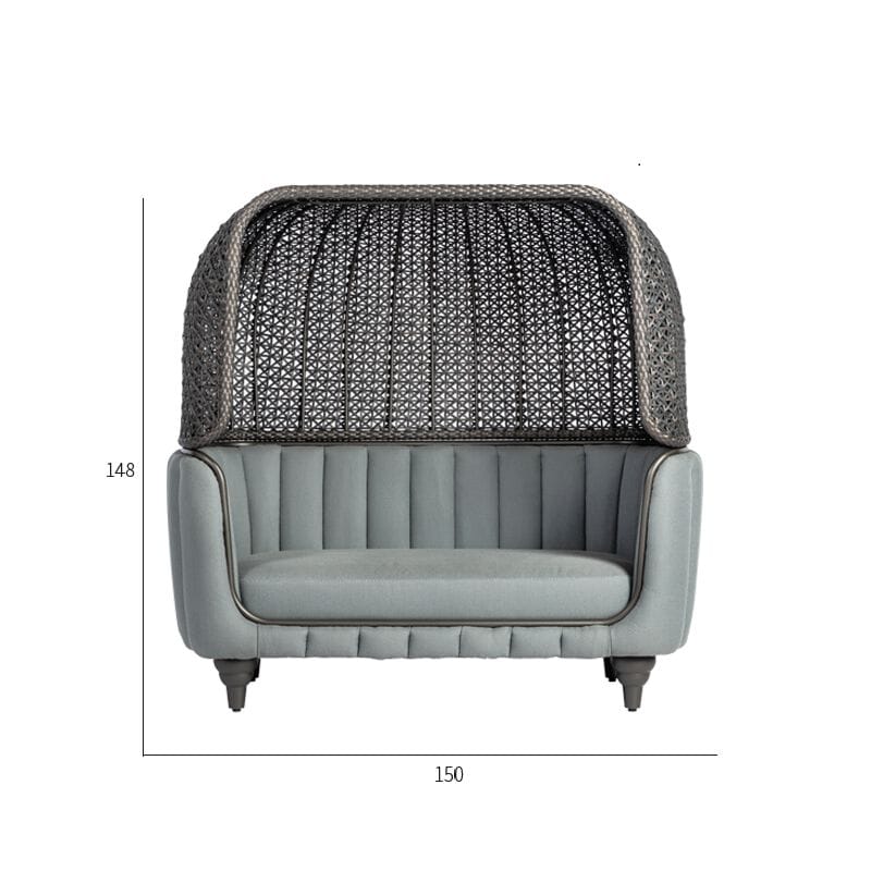 2-местный садовый диван из ротанга VINEKO Холли ARCH-00075141 - Вид №3