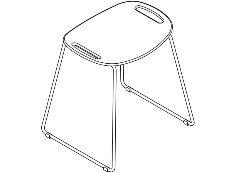 950.51.300XA табурет для душа HEWI System 900 - Вид №3