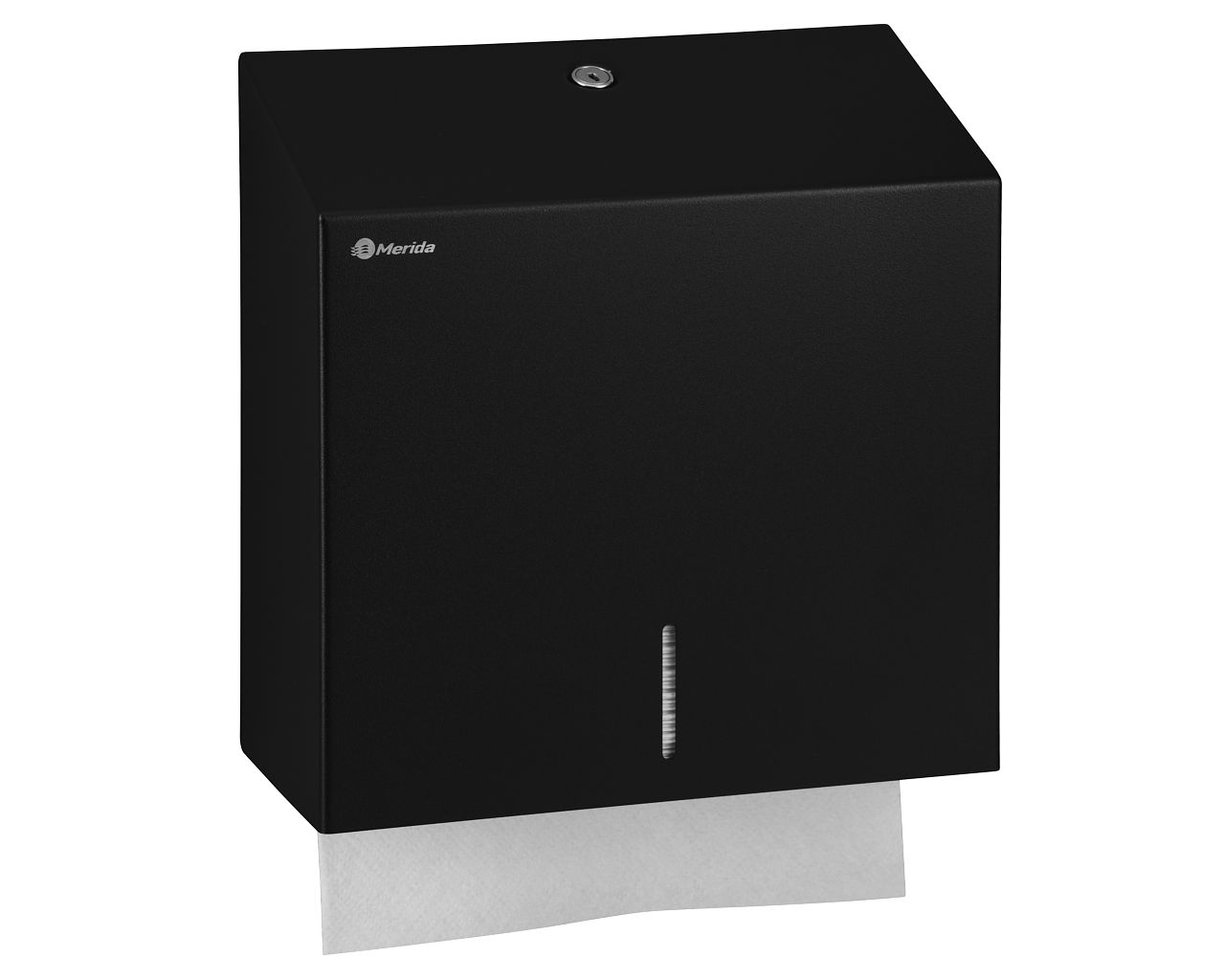 ASC101 Контейнер для бумажных полотенец одинарных STELLA BLACK LINE MAXI, черный Merida  - Вид №3