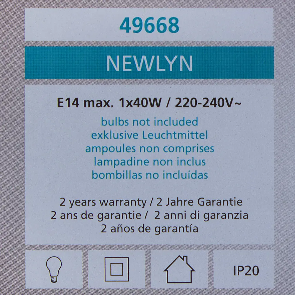 Настольная лампа Eglo «Newlyn» 1хE14x40 Вт, цвет серо-коричневый 18720495 STLM-2072046  - Вид №5